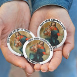 Blessed Virgin Mary Baby Jesus Holy Rosary 10 Cm Round Badge<br><div class="desc">Blessed Virgin Mary holding the Baby Jesus with the Holy Rosary.
All Text and Fonts can be modified.</div>