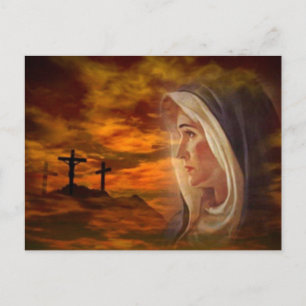 Blessed Virgin Mary Calvary Postcard