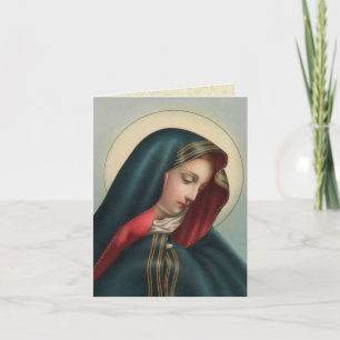 Blessed Virgin Mary Catholic Sympathy Card