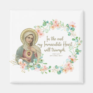 Blessed Virgin Mary Fatima Religious Catholic Magnet