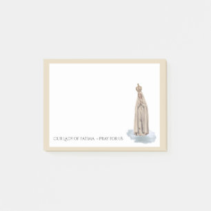 Blessed Virgin Mary  Fatima Religious Vintage Post-it Notes