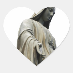 Blessed Virgin Mary Heart Sticker