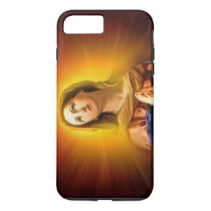 Blessed Virgin Mary in Radiant Amber Light iPhone 8 Plus/7 Plus Case