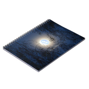 Blessed Virgin Mary in the Moon Lite Forest Notebook