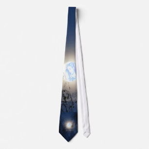 Blessed Virgin Mary in the Moon Lite Forest Tie