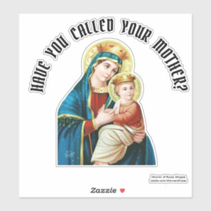 Blessed Virgin Mary Jesus Religious Vinyl Contour