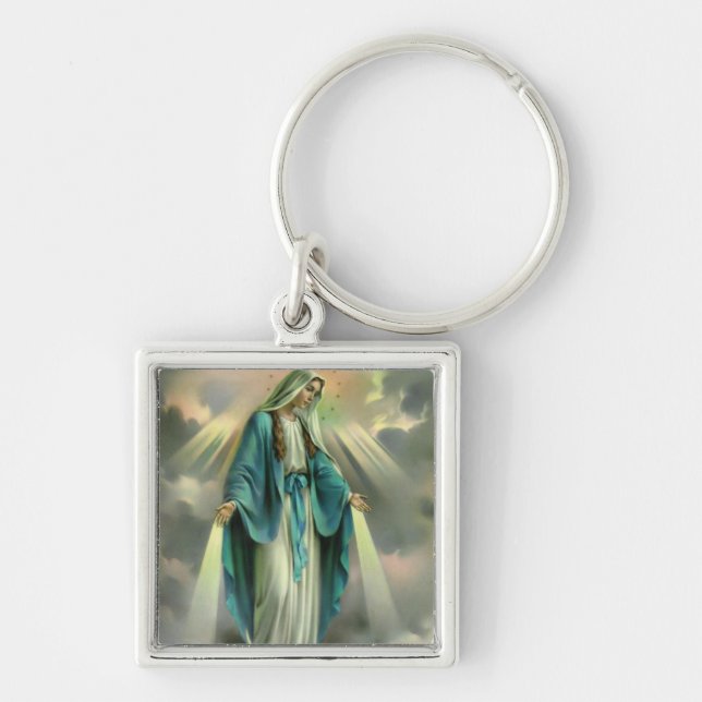 Blessed Virgin Mary Key Ring (Front)