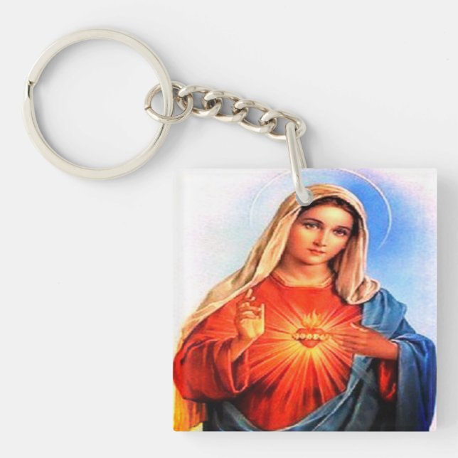 Blessed Virgin Mary Key Ring (Front)