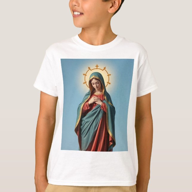 Blessed Virgin Mary Kid's Tee Shirt (Front)