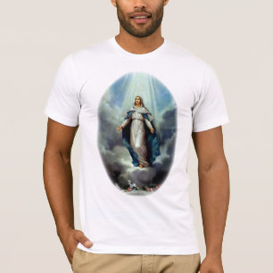 Blessed Virgin Mary Let the Light Shine Upon Thee T-Shirt