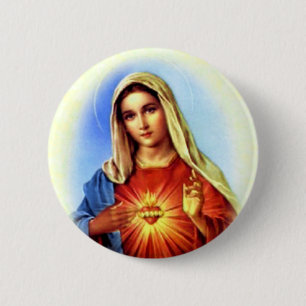 Blessed Virgin Mary - Mother of God 6 Cm Round Badge