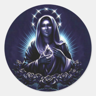 Blessed Virgin Mary - Mother of God Classic Round Sticker