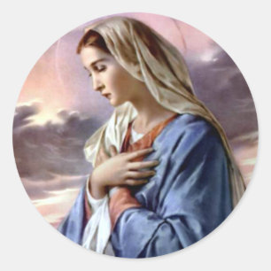 Blessed Virgin Mary - Mother of God Classic Round Sticker