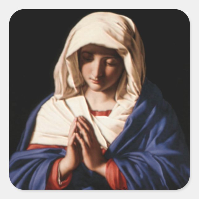 Blessed Virgin Mary - Mother of God Square Sticker (Front)