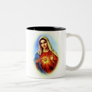 Blessed Virgin Mary - Mother of God Two-Tone Coffee Mug