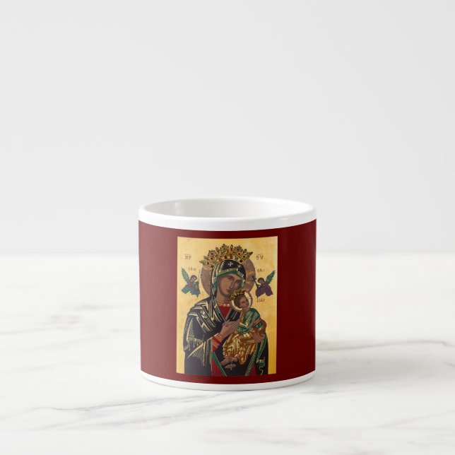 Blessed Virgin Mary Mother of Jesus Portrait  Espresso Cup (Front)