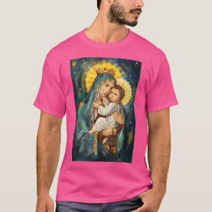 Blessed Virgin Mary Mother of Jesus Portrait  T-Shirt