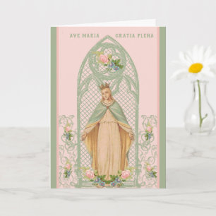 Blessed Virgin Mary Mothers Day Catholic Card