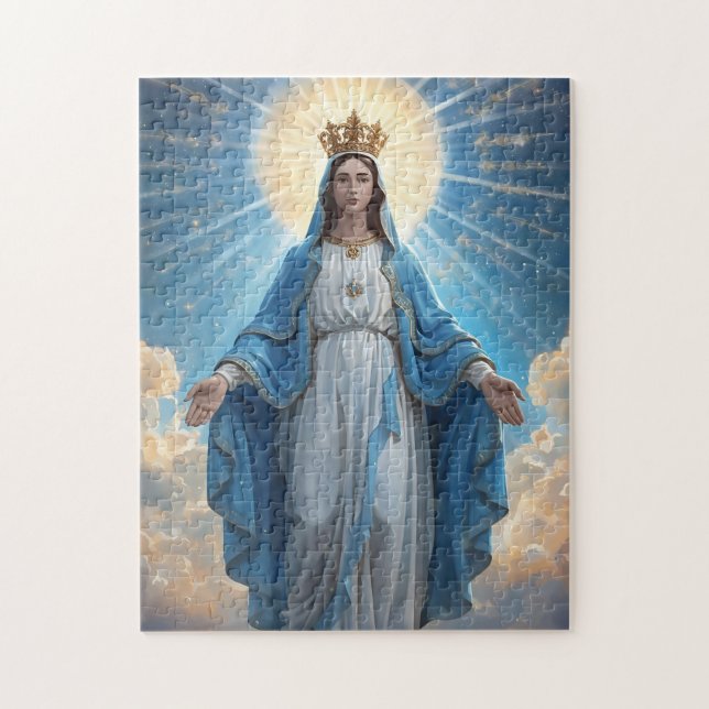 Blessed VIrgin Mary Picture Jigsaw Puzzle (Vertical)
