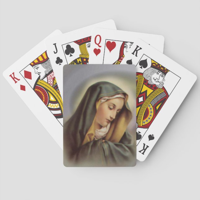 Blessed Virgin Mary Playing Cards (Back)