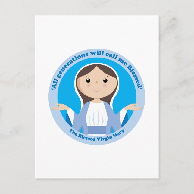 Blessed Virgin Mary Postcard (Front)