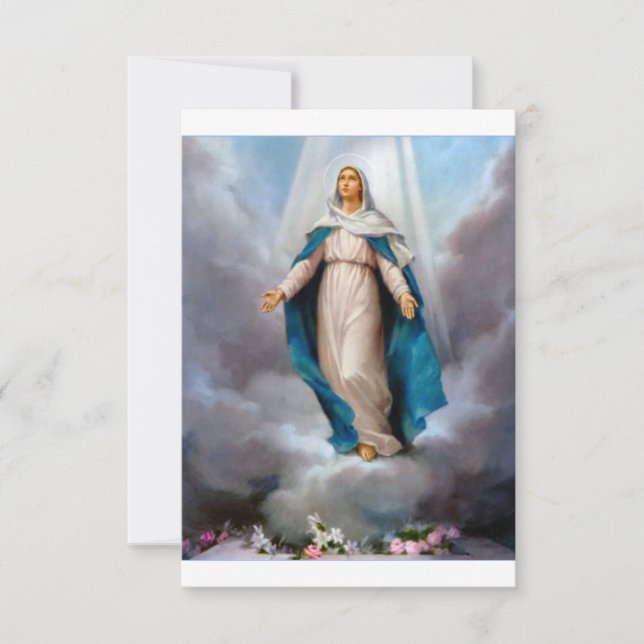 Blessed Virgin Mary Save The Date (Front)