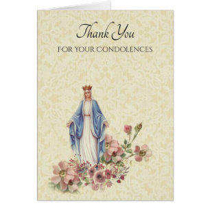Blessed Virgin Mary Thank You Condolences