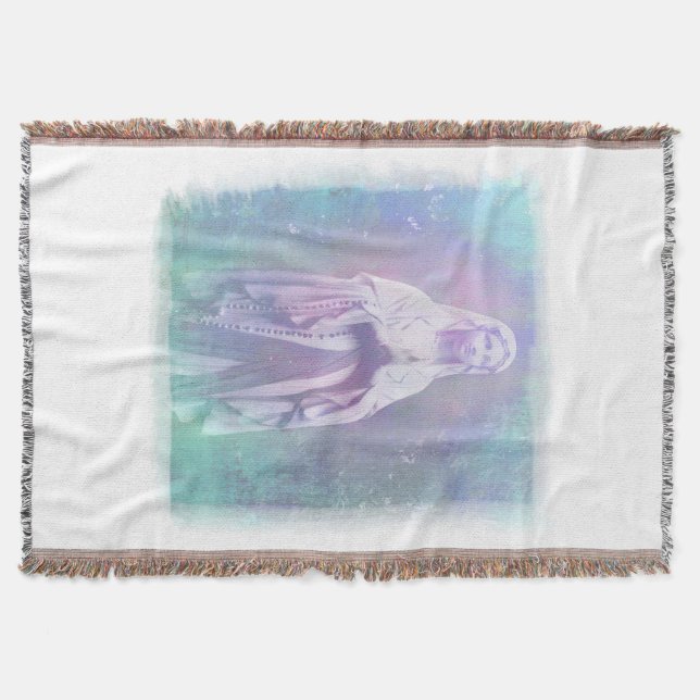 Blessed Virgin Mary Throw Blanket (Front)