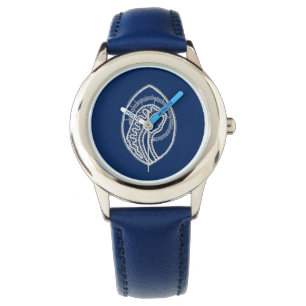 Blessed Virgin Mary, white lace, navy blue Watch