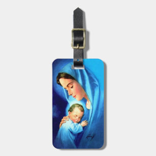 Blessed Virgin Mary with Baby Jesus Luggage Tag