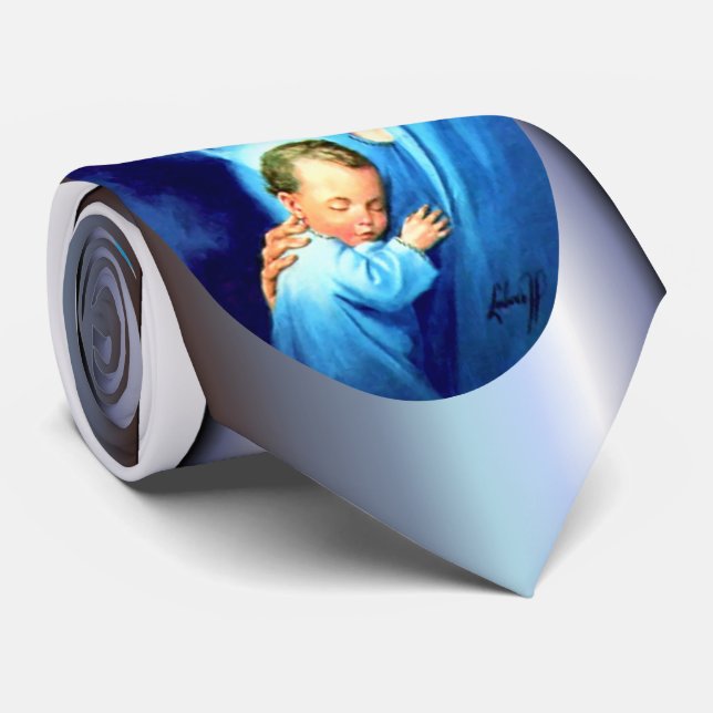 Blessed Virgin Mary with Baby Jesus Tie (Rolled)