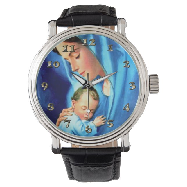 Blessed Virgin Mary with Baby Jesus Watch (Front)