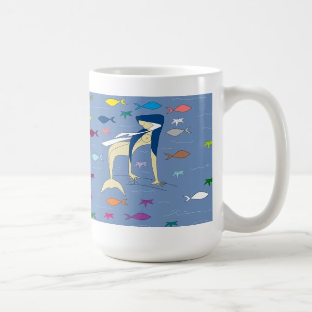 Blessed Virgin Mermaid Coffee Mug (Right)