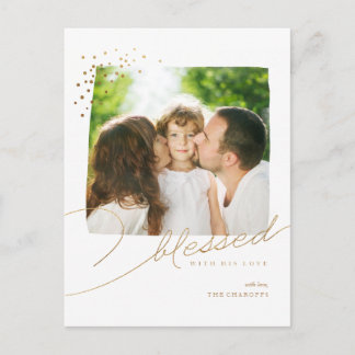 Blessed with His Love - Christmas Postcard