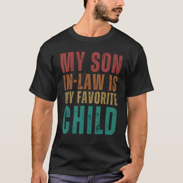 Blessed with the Best My Son In Law is my Favorite T-Shirt (Front)