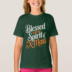 Blessed With The Spirit Of X-mass Digital Art Des T-Shirt