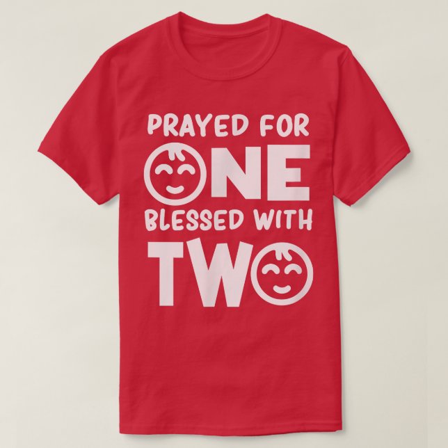 Blessed With Two Pregnancy Twins Newborn T-Shirt (Design Front)