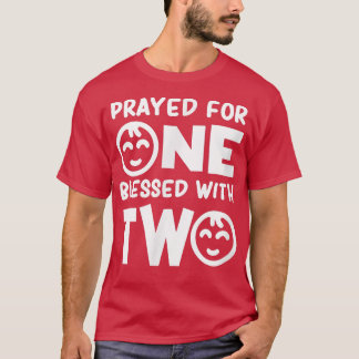 Blessed With Two Pregnancy Twins Newborn T-Shirt