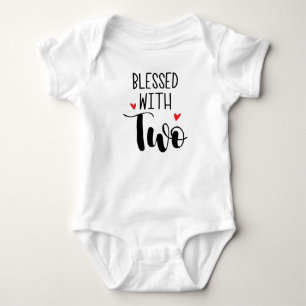 Blessed With Two Twins Baby Bodysuit