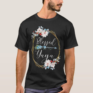 Blessed Yaya  Grandma Gift  T-Shirt