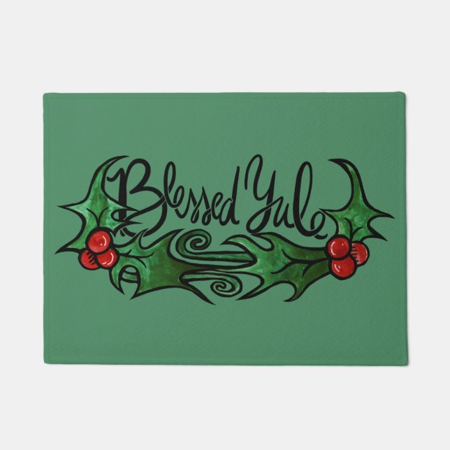 Blessed Yule Doormat (Front)