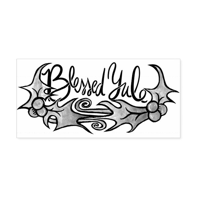 Blessed Yule Self-inking Stamp (Design)