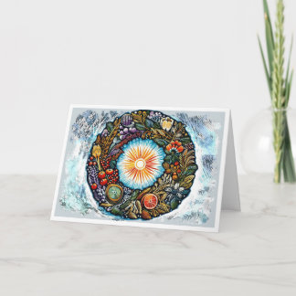 Blessed Yule Winter Solstice Holiday Card