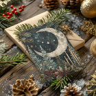 Blessed Yule Winter Solstice Winter Forest Moon
