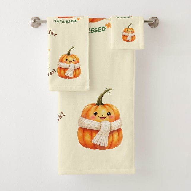 "Blessed Zucchini" Towel Set (Insitu)