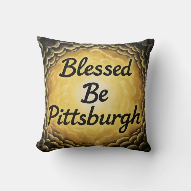 BlessedBePittsburgh Cushion (Front)