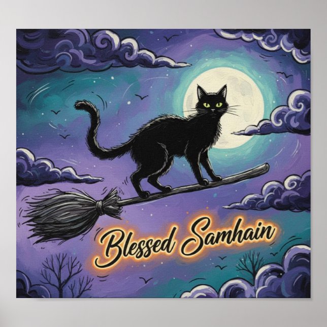 BlessedSamhainCat Poster (Front)