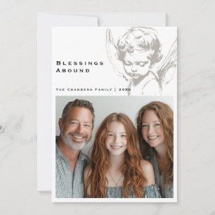 Blessigns Abound Religious Christmas Holiday Card