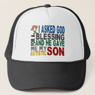 Blessing 5 SON Autism T-Shirts & Apparel Trucker Hat