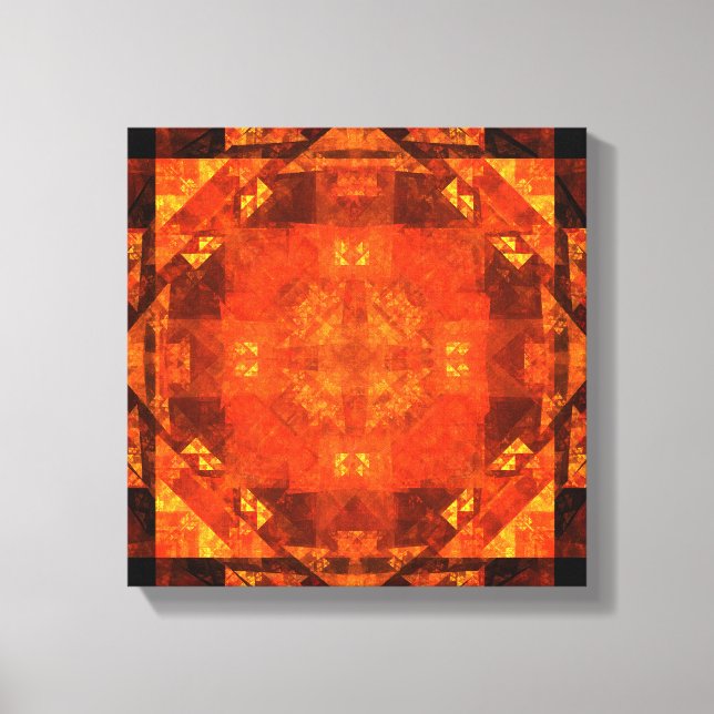 Blessing Abstract Art Black and White Canvas Print (Front)